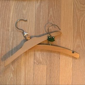 Bundle of Two Kid Toy Clothes Hangers Pinocchio and Frog